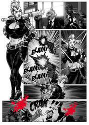 Commission Comic Inks - Mercenary Night 04