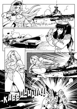 Commission Comics - Kaijus Battle Girls #1