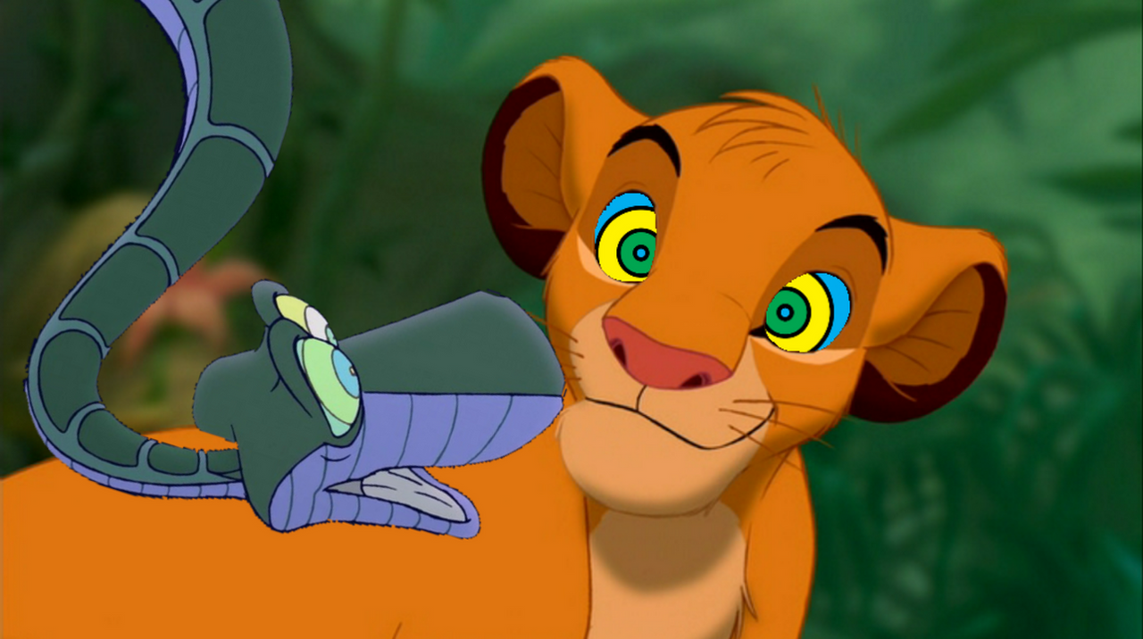 Kaa and Simba by MaryBethMaria1423 on DeviantArt