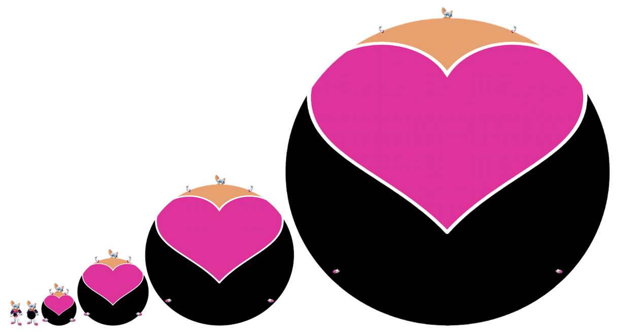 Rouge the Bat inflation by MaryBethMaria1423 on DeviantArt