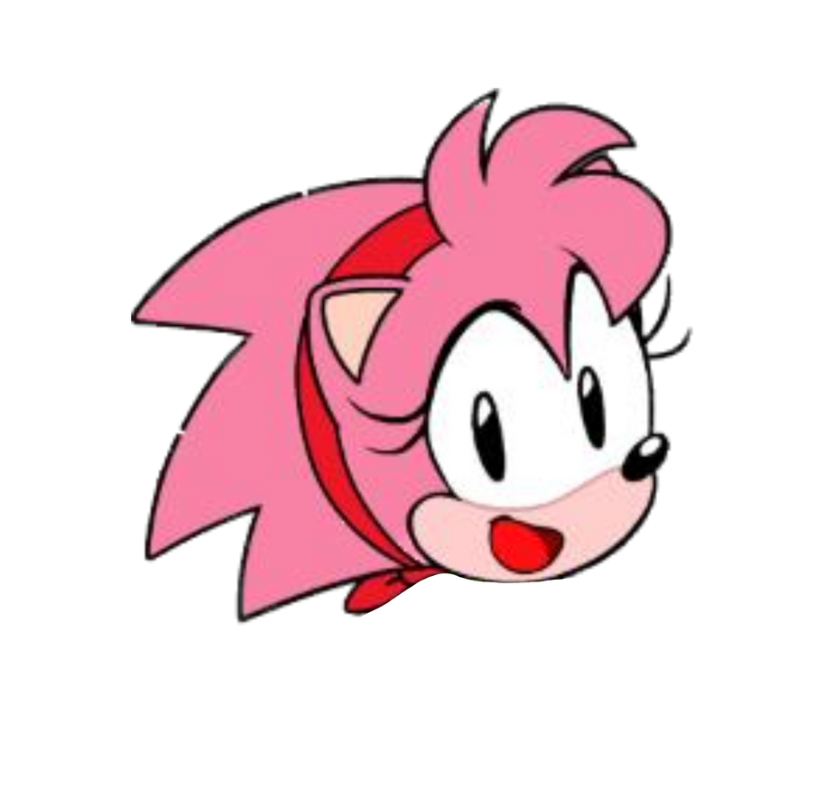 Classic Amy Rose head by MaryBethEmberJoy49-1 on DeviantArt