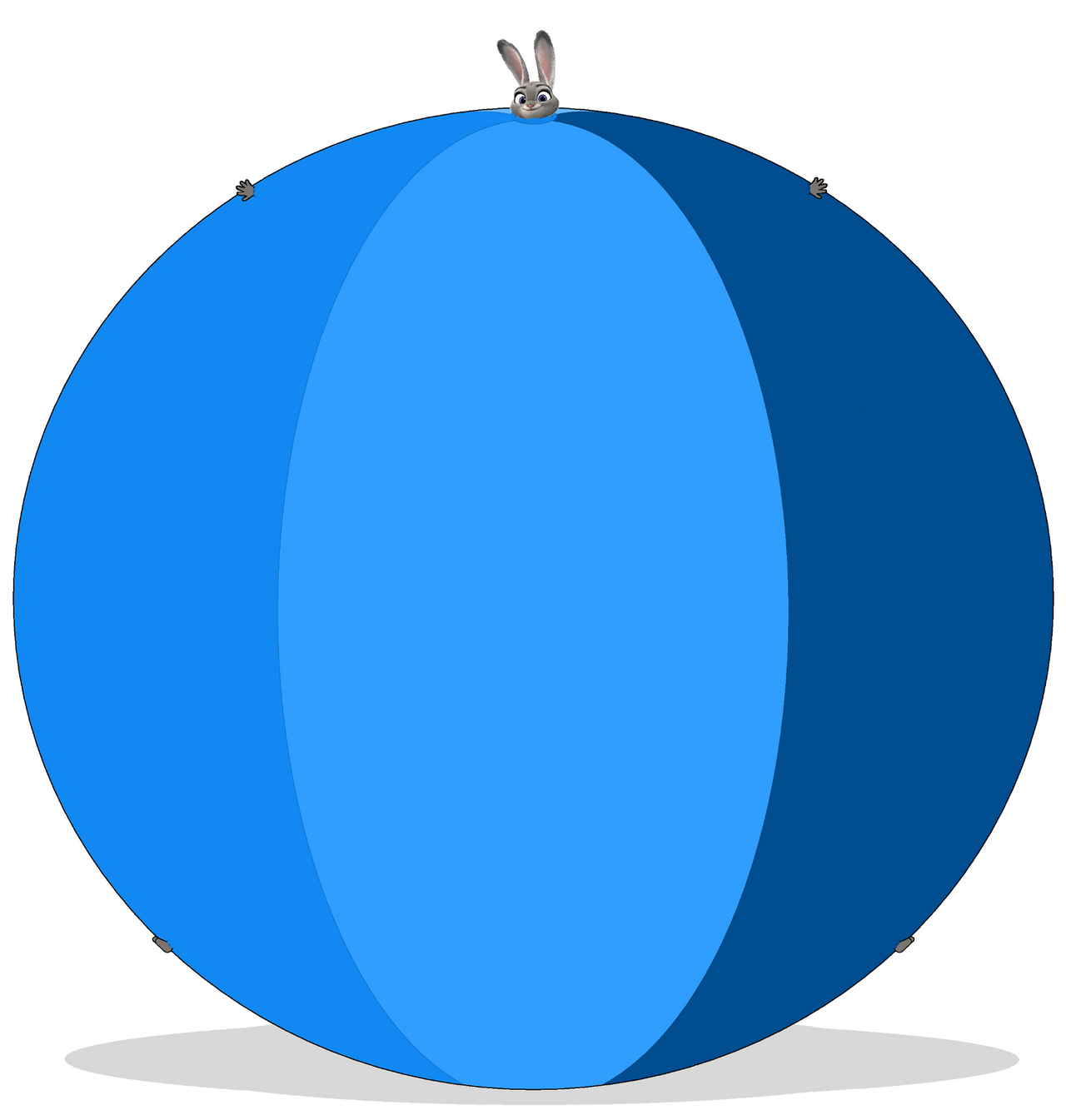 Judy Hopps beach ball inflation by MaryBethMaria1423 on DeviantArt
