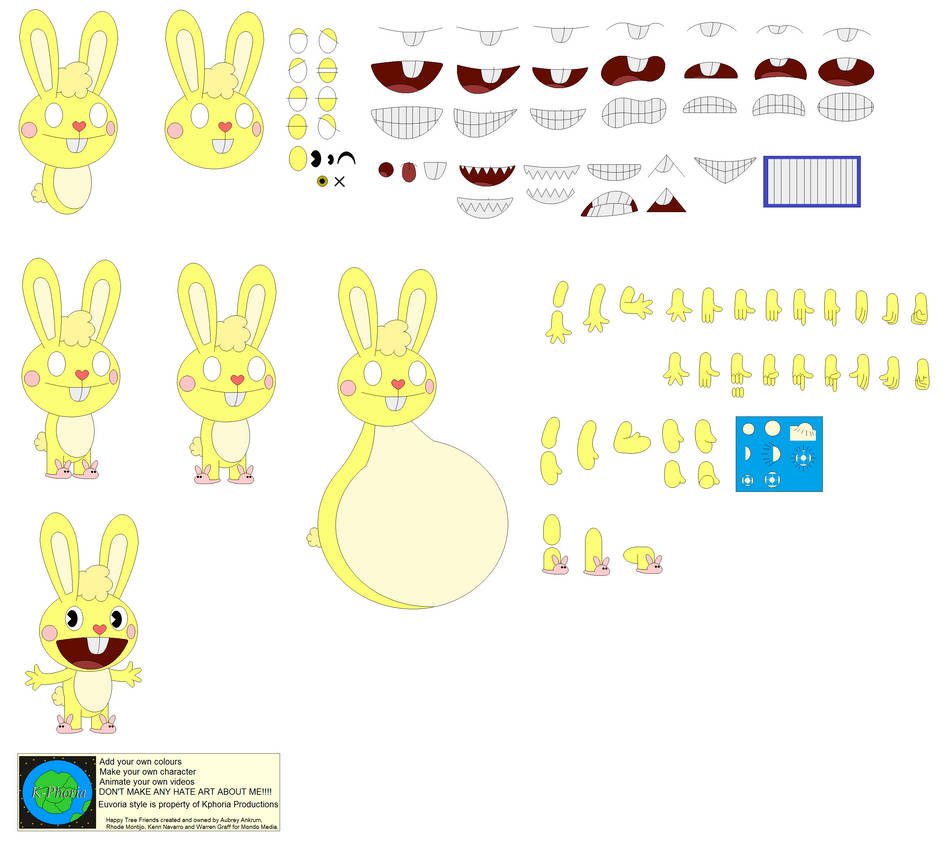 Htf Expression Generator Character Builder - Cuddles (HTF) by Kphoria by MaryBethMaria1423 on ...