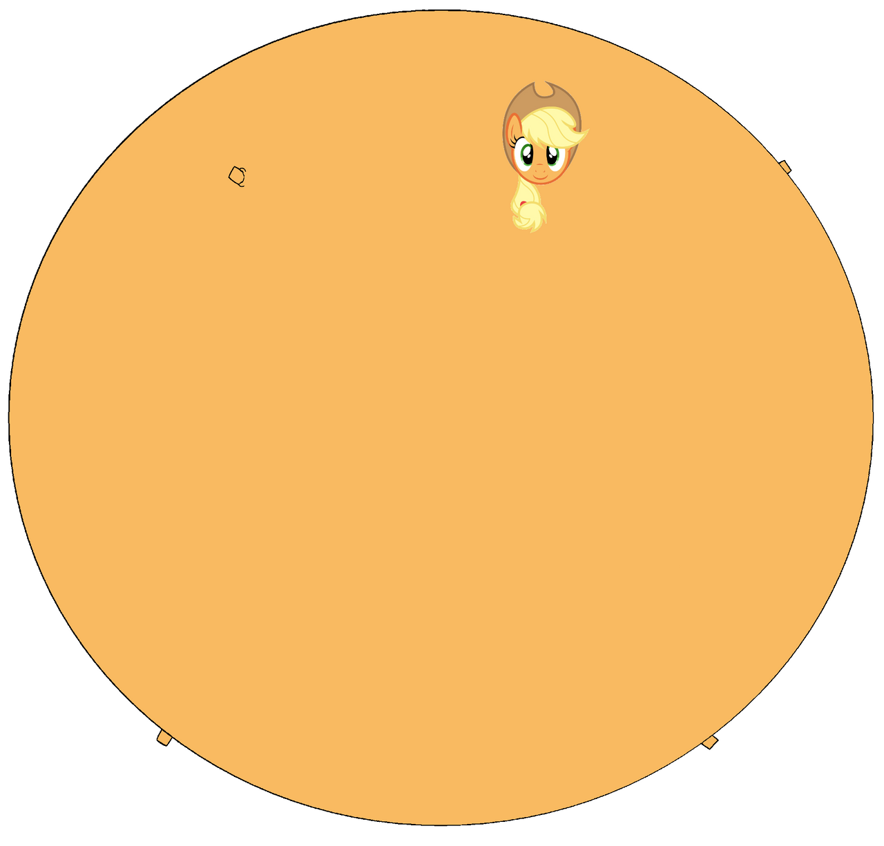 Spherically inflated Applejack by MaryBethMaria1423 on DeviantArt