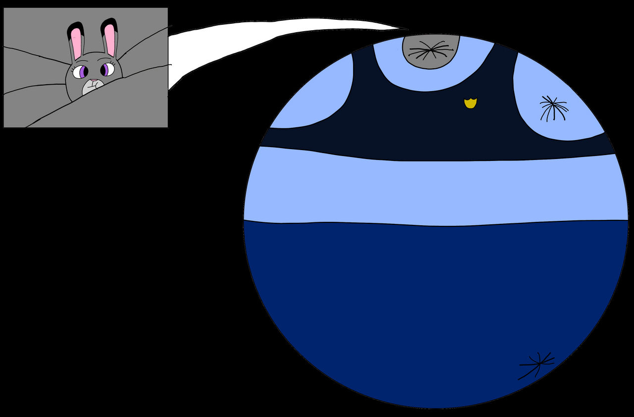 Judy Hopps overinflated by MaryBethMaria1423 on DeviantArt