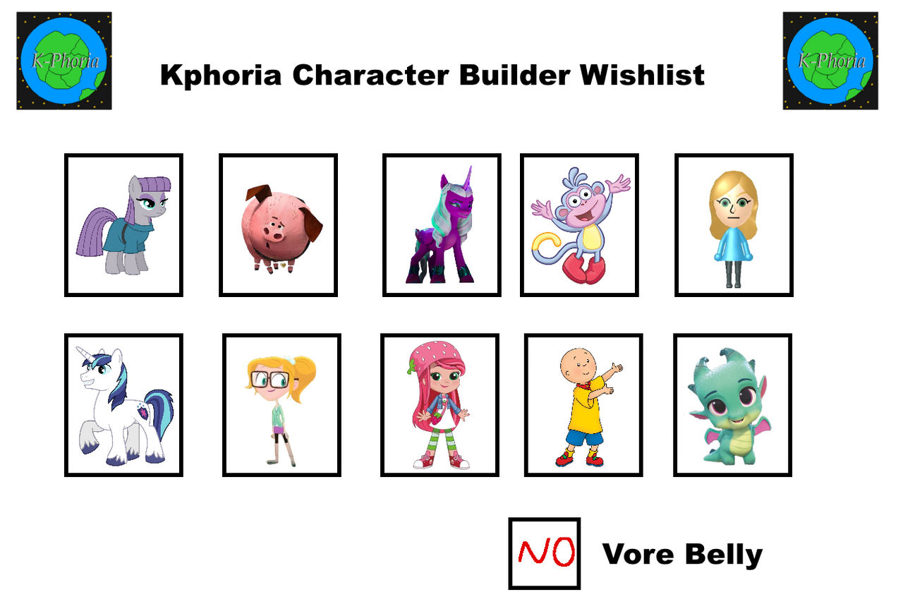 My Kphoria character builder wishlist by MaryBethMaria1423 on DeviantArt