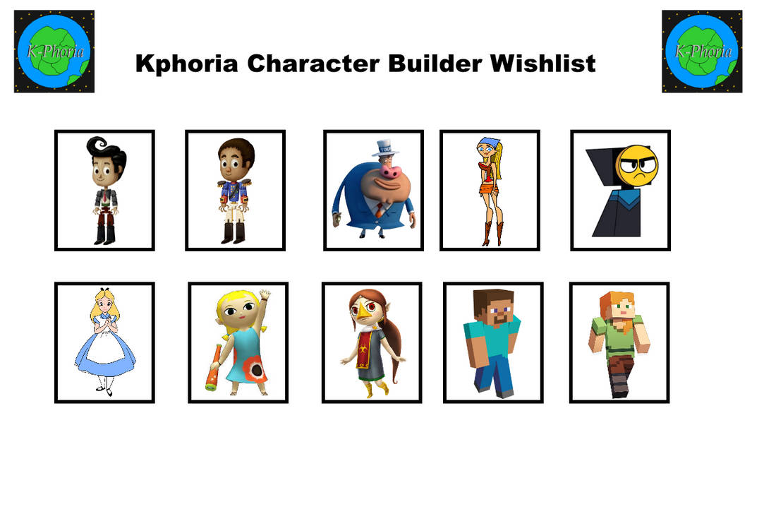 My Kphoria character builder wishlist by MaryBethMaria1423 on DeviantArt
