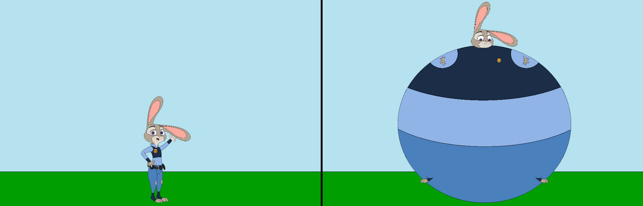 Judy Hopps inflation by MaryBethMaria1423 on DeviantArt