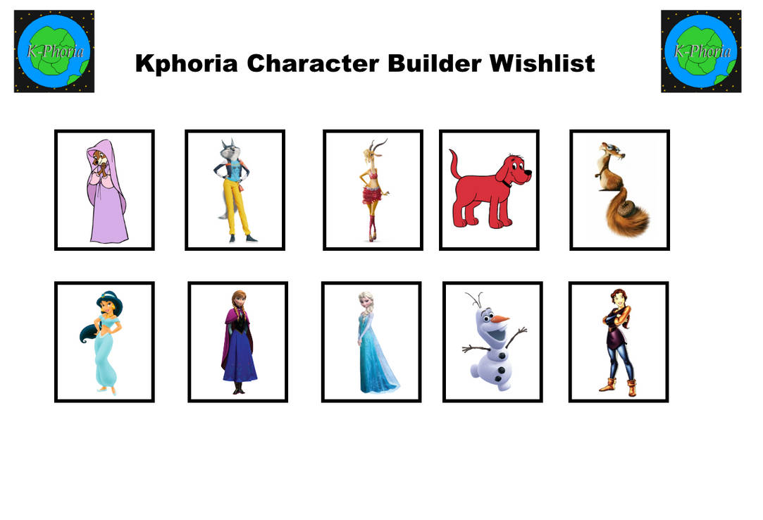 My Kphoria character builder wishlist by MaryBethMaria1423 on DeviantArt