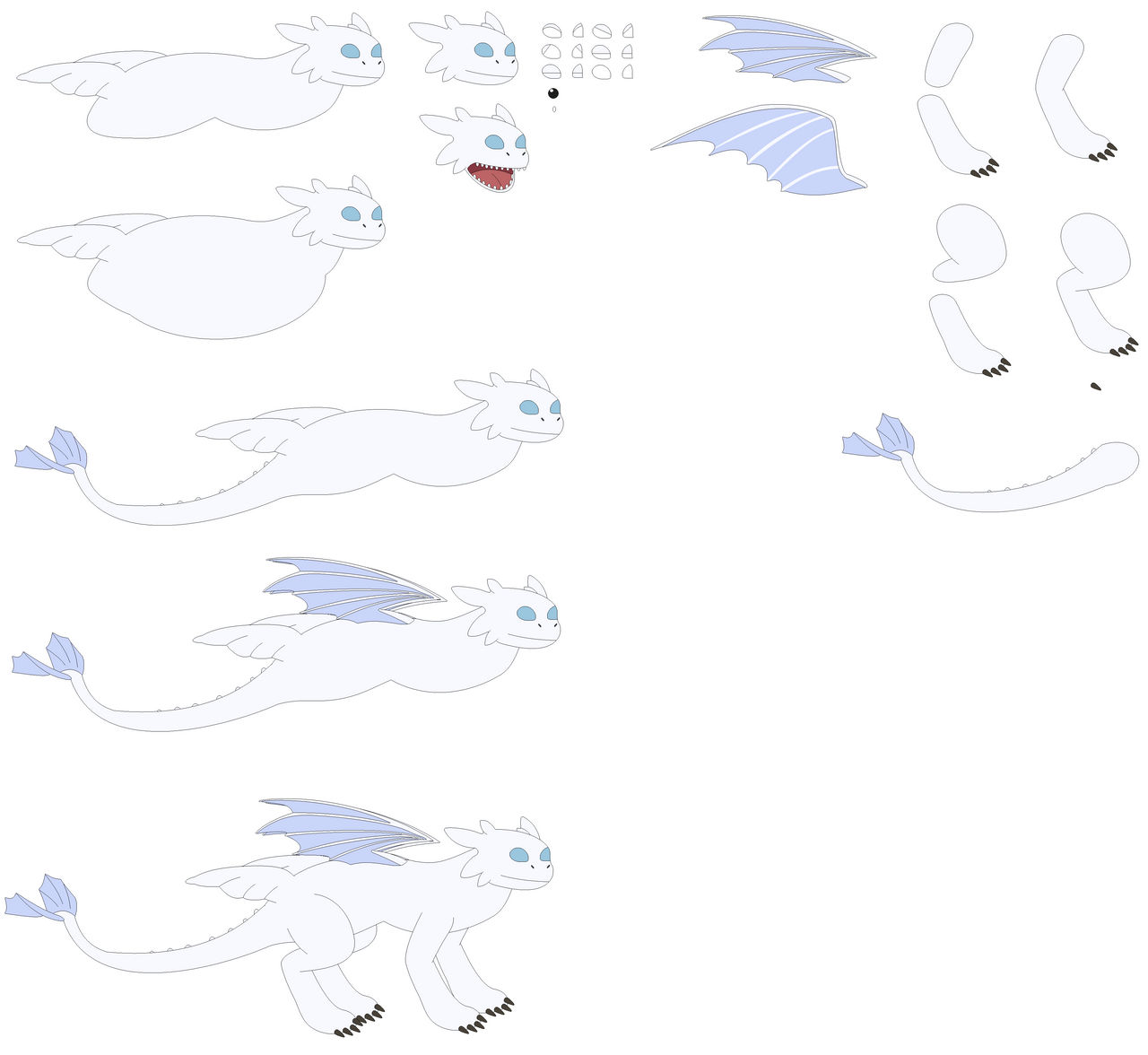 Light Build Character Character Builder - Light Fury by MaryBethMaria1423 on DeviantArt