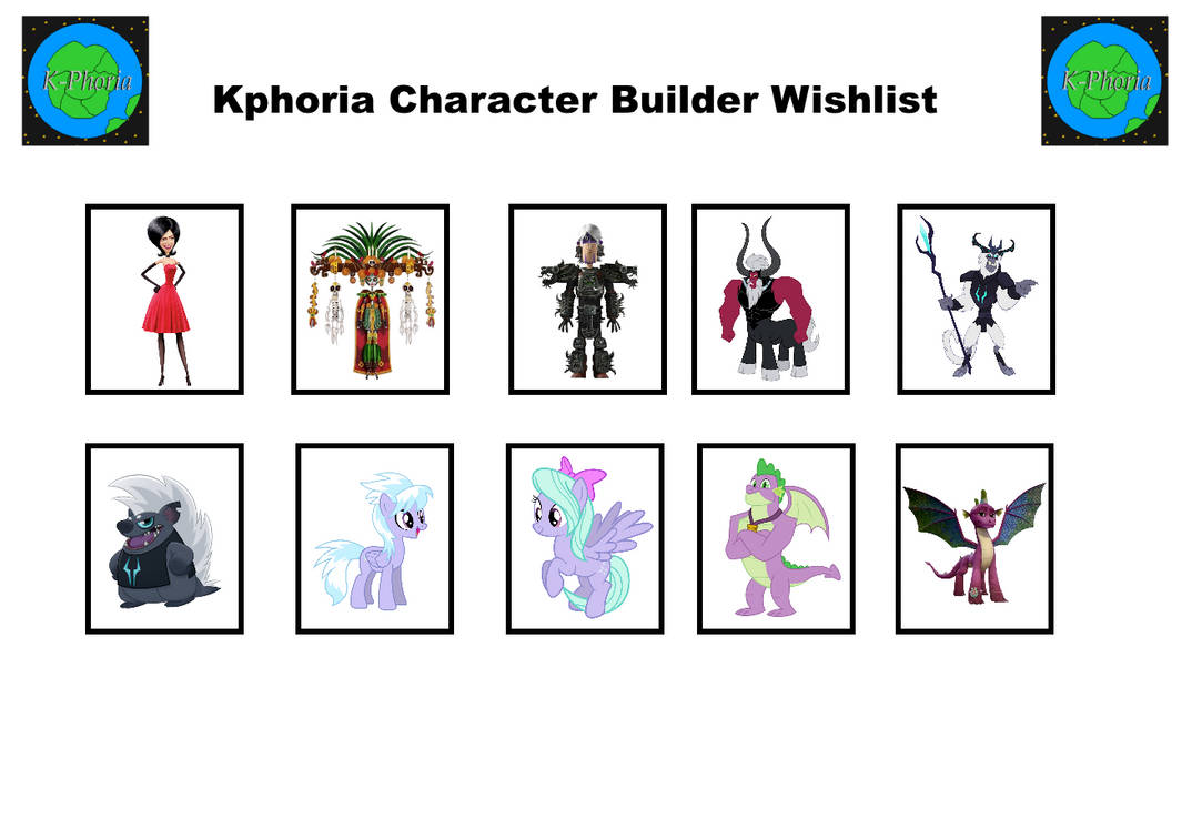 My Kphoria character builder wishlist by MaryBethMaria1423 on DeviantArt