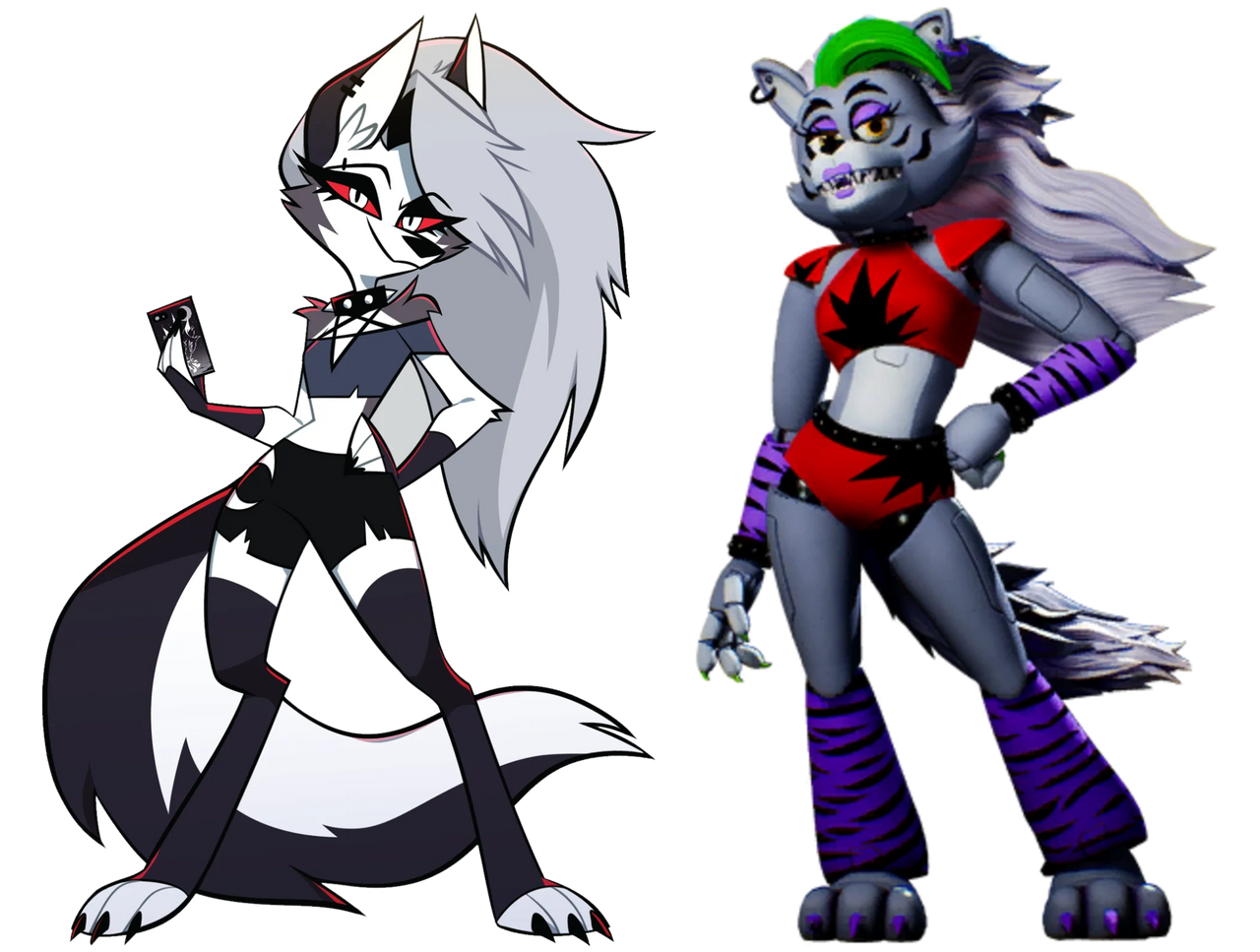 Loona And Roxanne Wolf By MaryBethMaria1423 On DeviantArt loona-and-roxanne-wolf-by-marybethmaria1423-on-deviantart