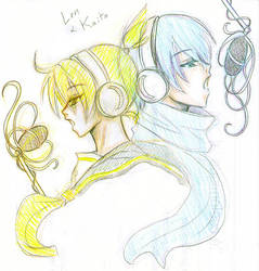 Len and Kaito from Vocaloid