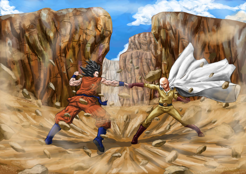 Goku Vs Saitama by piter235 on DeviantArt