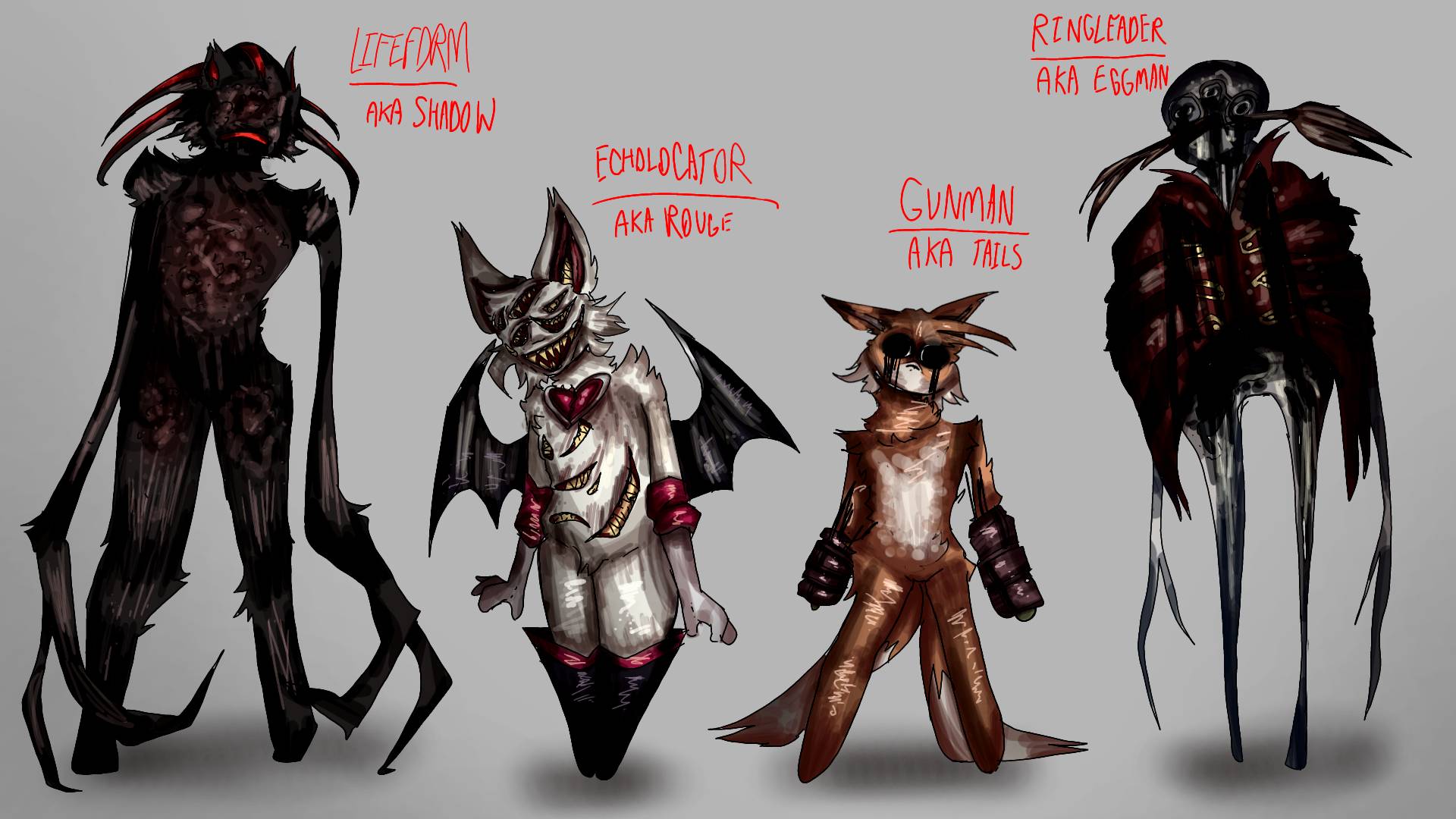 Execun Sonic.EXE designs PT 2 by AdyRosez on DeviantArt