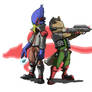 Fox McCloud and Falco Lombardi