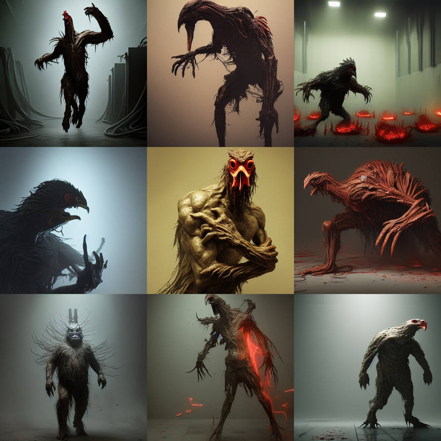 Chicken Monsters By DreamsOfMachineArt On DeviantArt