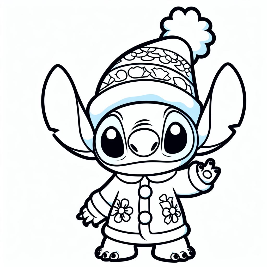 Kind Stitch Kleurplaten Kind stitch kleurplaat kerst by kleurplatenkind on DeviantArt