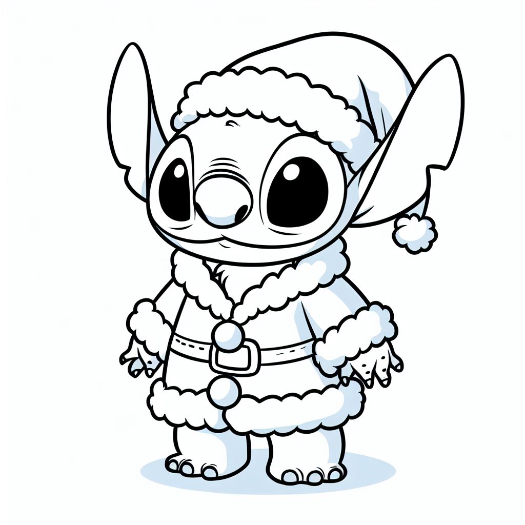 Kind Stitch Kleurplaten Kind stitch kleurplaat kerst by kleurplatenkind on DeviantArt