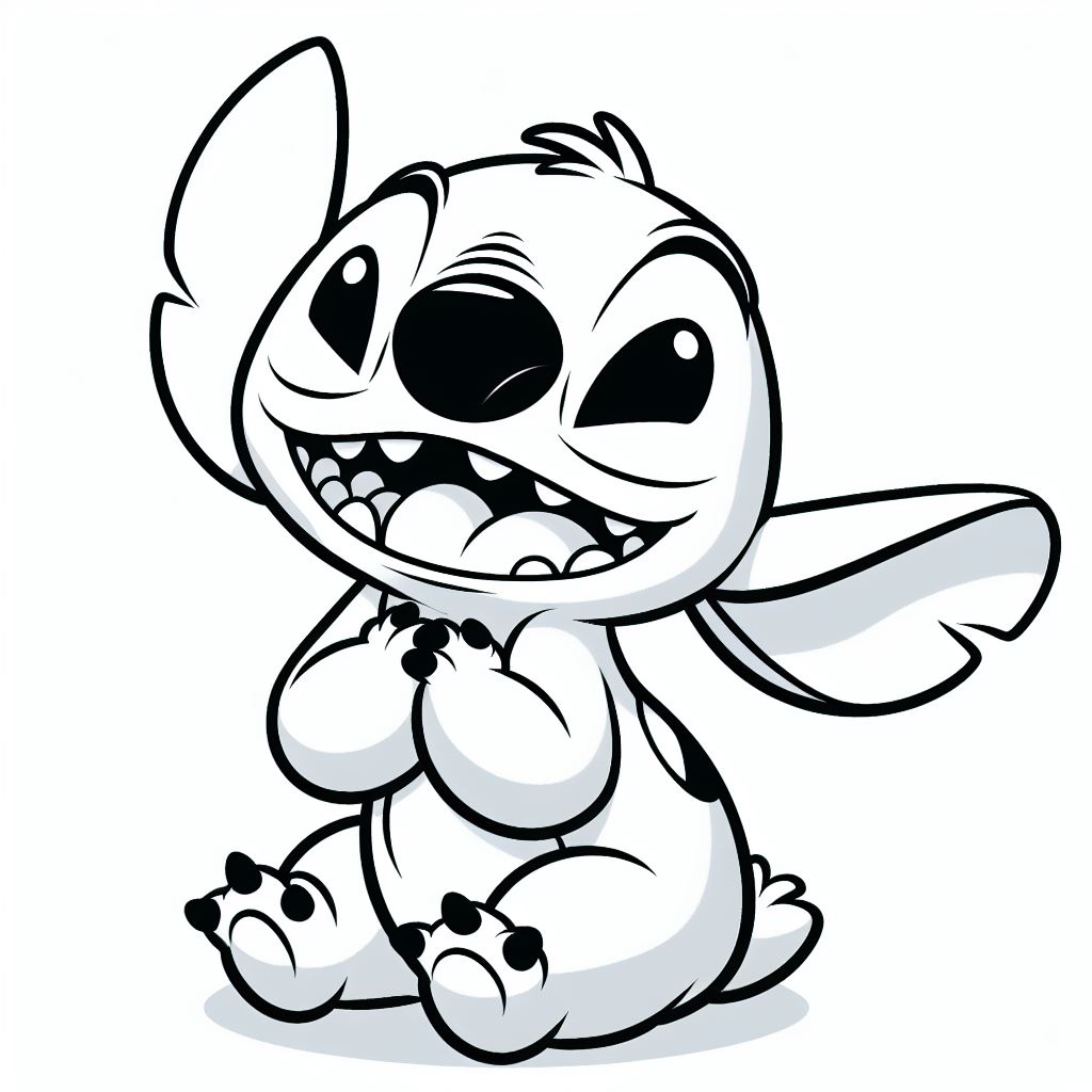 Kind Stitch Kleurplaten Kind Stitch kleurplaat schattig by kleurplatenkind on ...