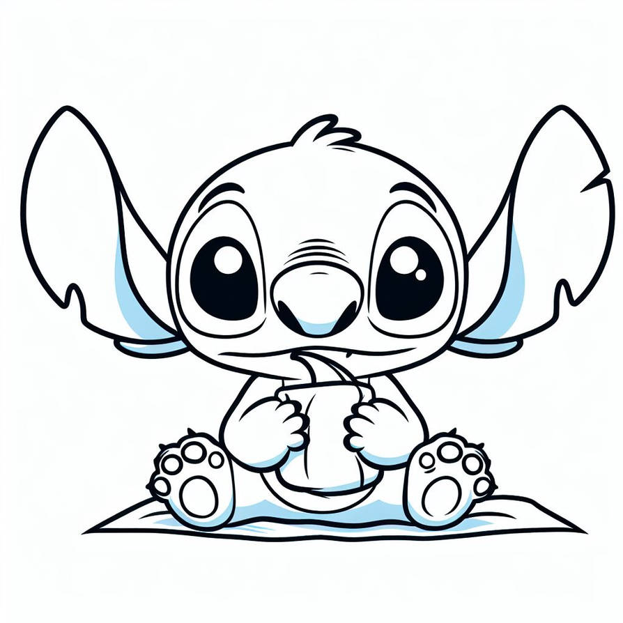 Kind Stitch Kleurplaten Kind Stitch Kleurplaat by kleurplatenkind on DeviantArt