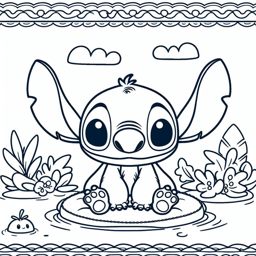 Kind Stitch Kleurplaten Kind Stitch Kleurplaat by kleurplatenkind on DeviantArt