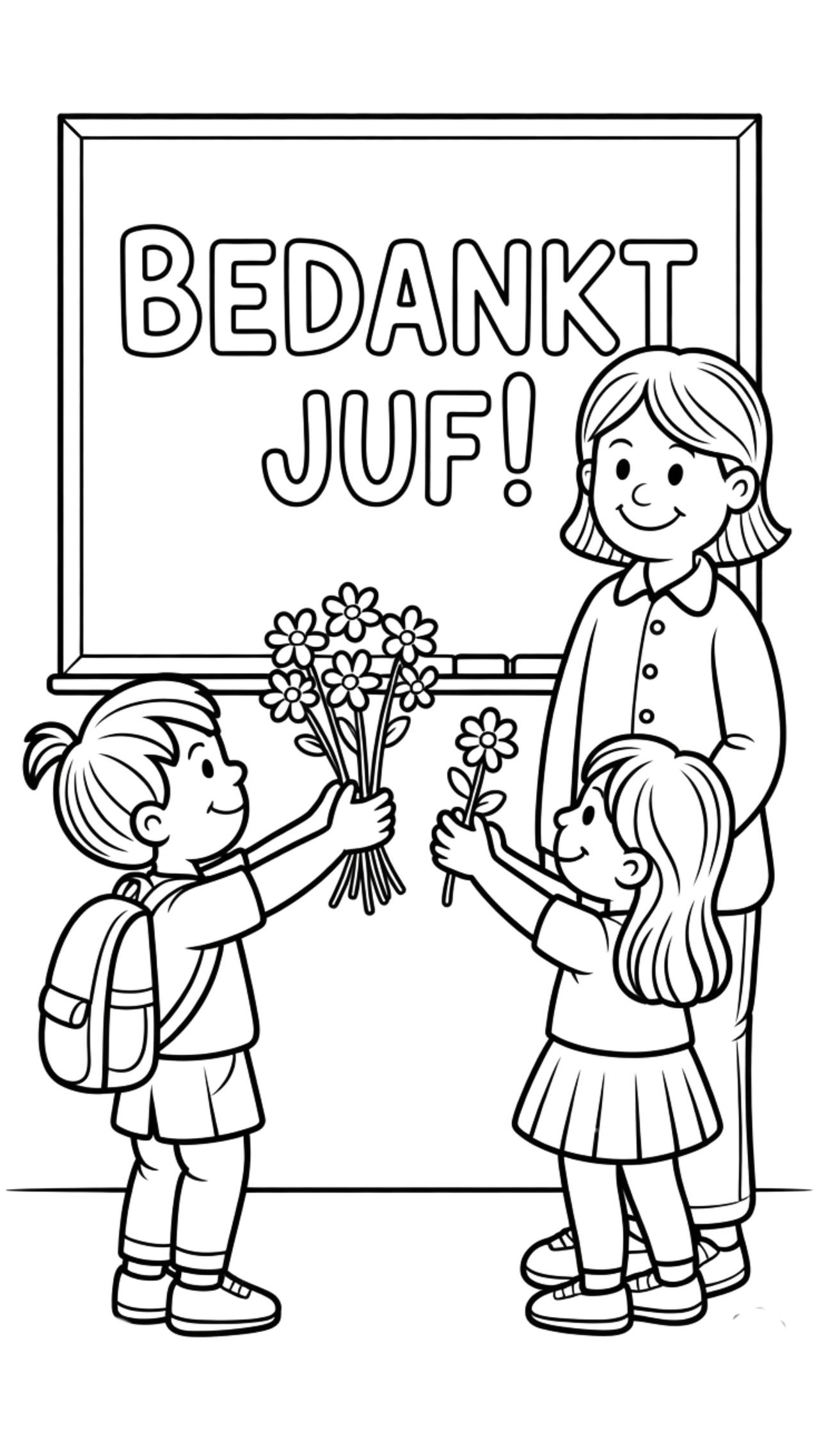 Kleurplaat Bedankt Juf By Kleurplatenkind On DeviantArt kleurplaat-bedankt-juf-by-kleurplatenkind-on-deviantart