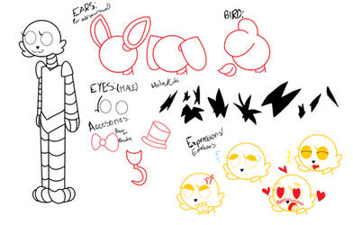 Fnaf Model Base Design AnimatronicalAnimals - Hobbyist, Digital Artist | DeviantArt