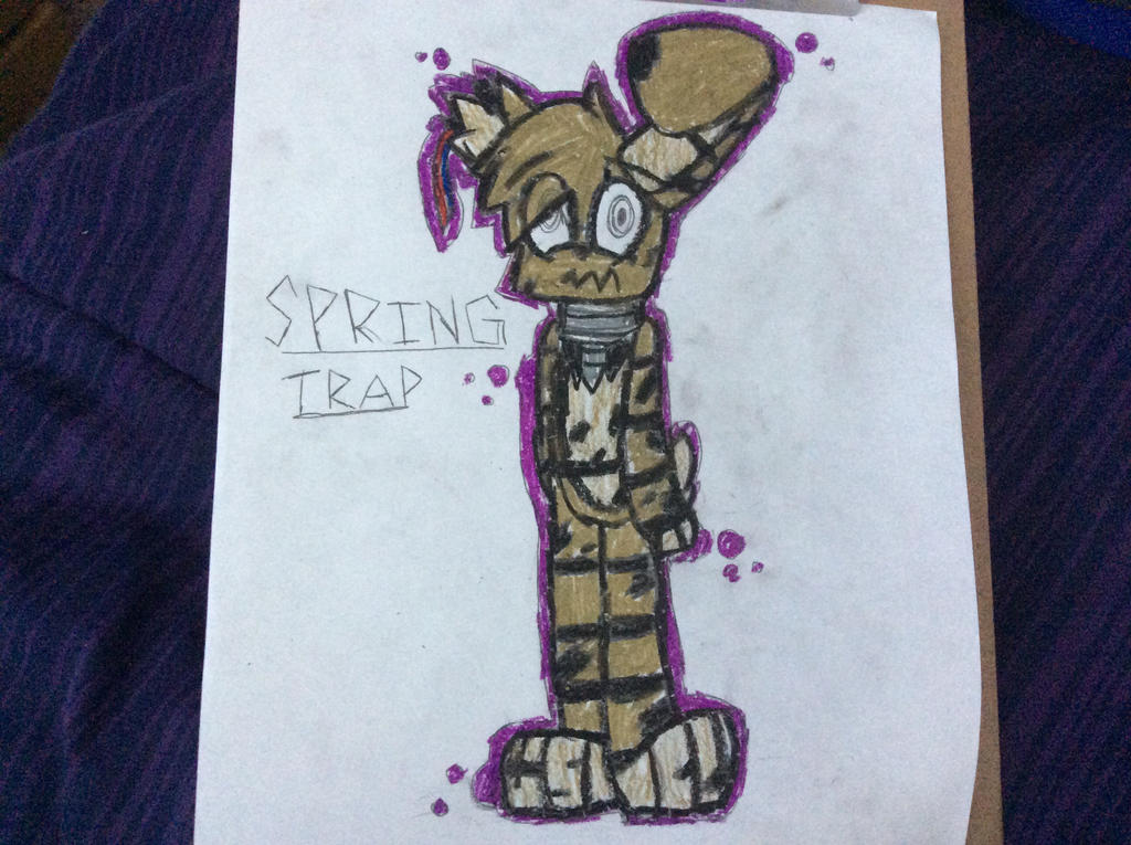 SpringTrap Drawing by RainbowzForLife on DeviantArt