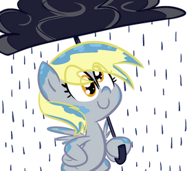 Derpy in the Rain