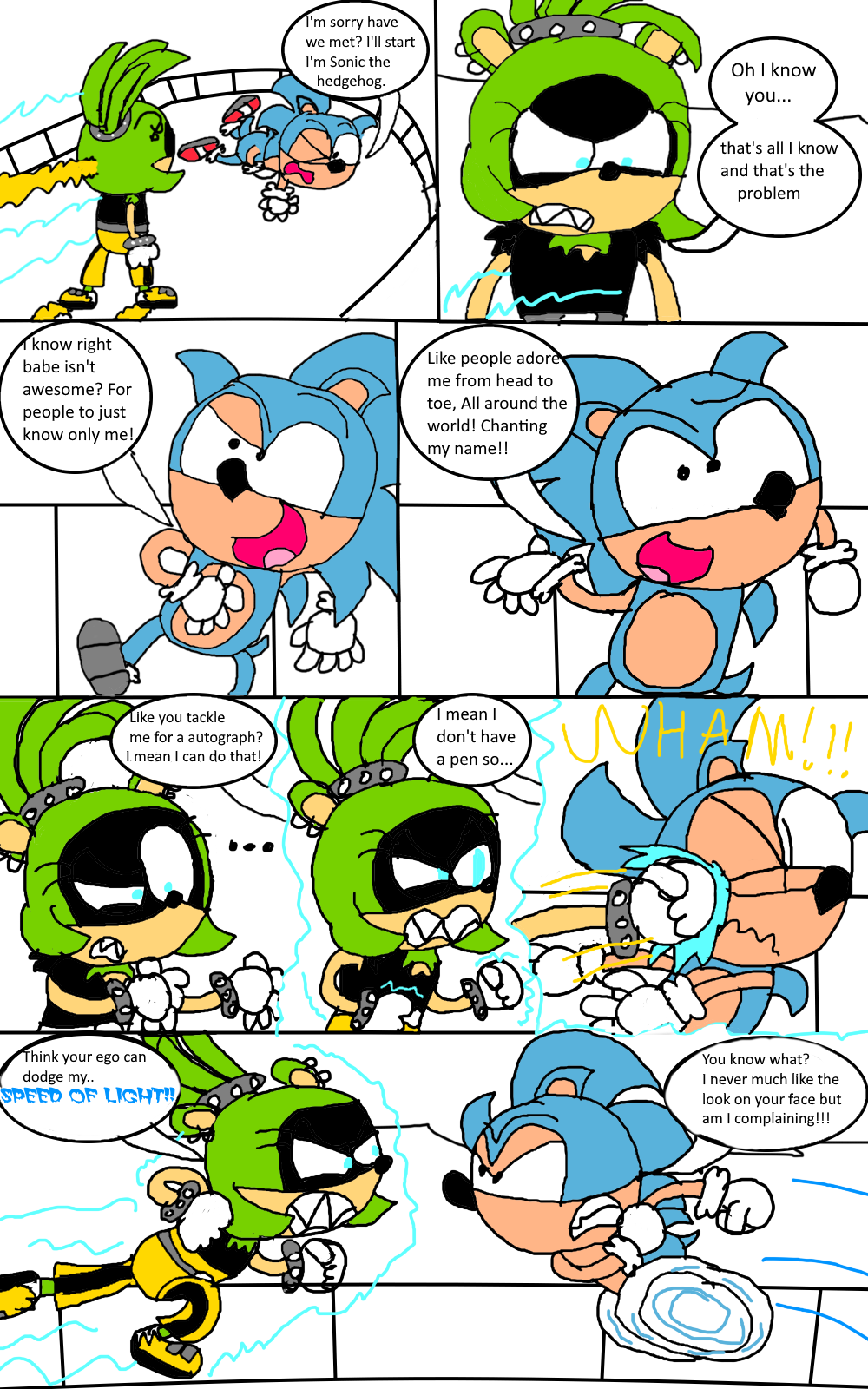 Surge and Fleetway Sonic by issac6666 on DeviantArt