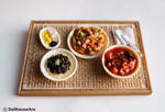 Chinese food, Oriental delicious Meal set by dollhouseara