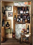 Antique Small Wine Bar by dollhouseara