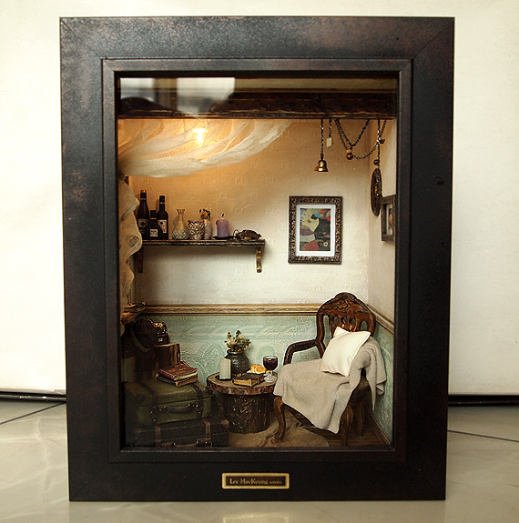 The Room with Old TRUNK (No.1)- Vintage Antique ch