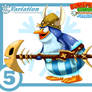 Snowmad Tuck Card #5 * Variation: Papa Painguin