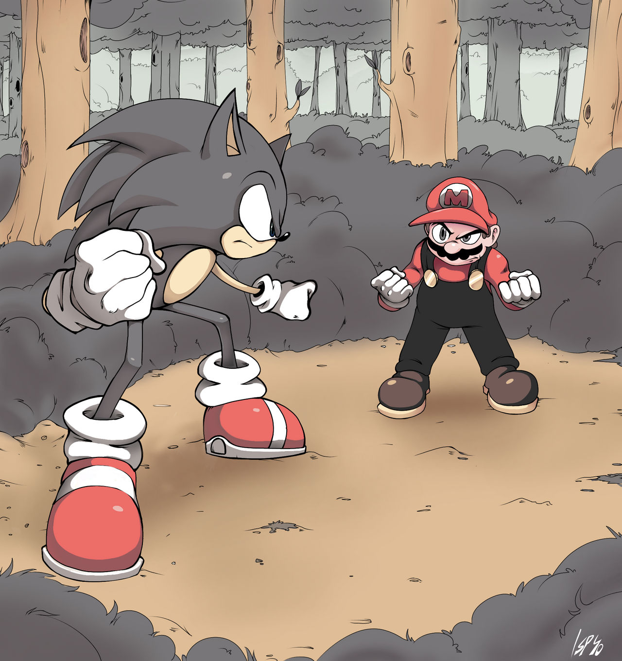 Mario vs sonic by iansp40 on DeviantArt