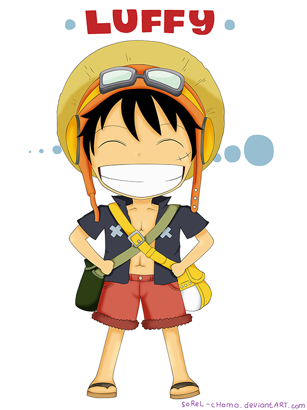 One Piece: Chibi Luffy by sorel-chama on DeviantArt