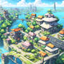 Beautiful City Island Artwork