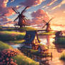 Beautiful Windmills Art