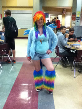 Rainbow Dash at School