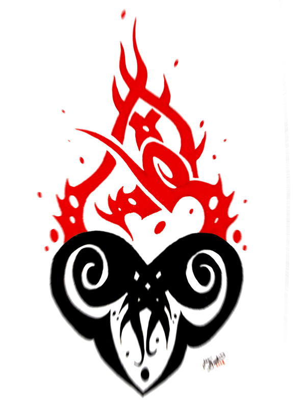 Burning Heart Tattoo by darkmoonwolf21 on DeviantArt
