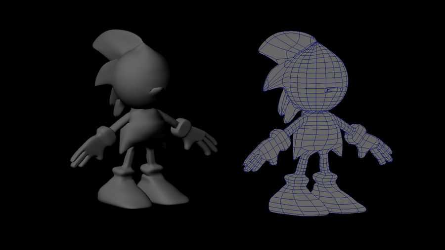 Maya Sonic Rig Sonic made in MAYA by joppe99999 on DeviantArt