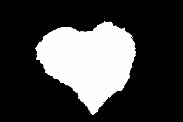 Black and White Heart