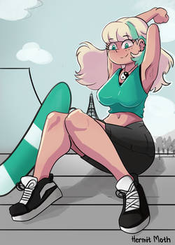 Skater Jackie Sketch