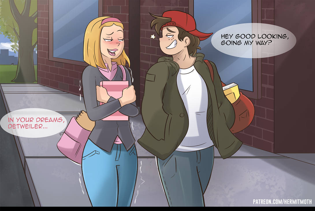 College Recess TJ hits on Ashley A by HermitMoth on DeviantArt