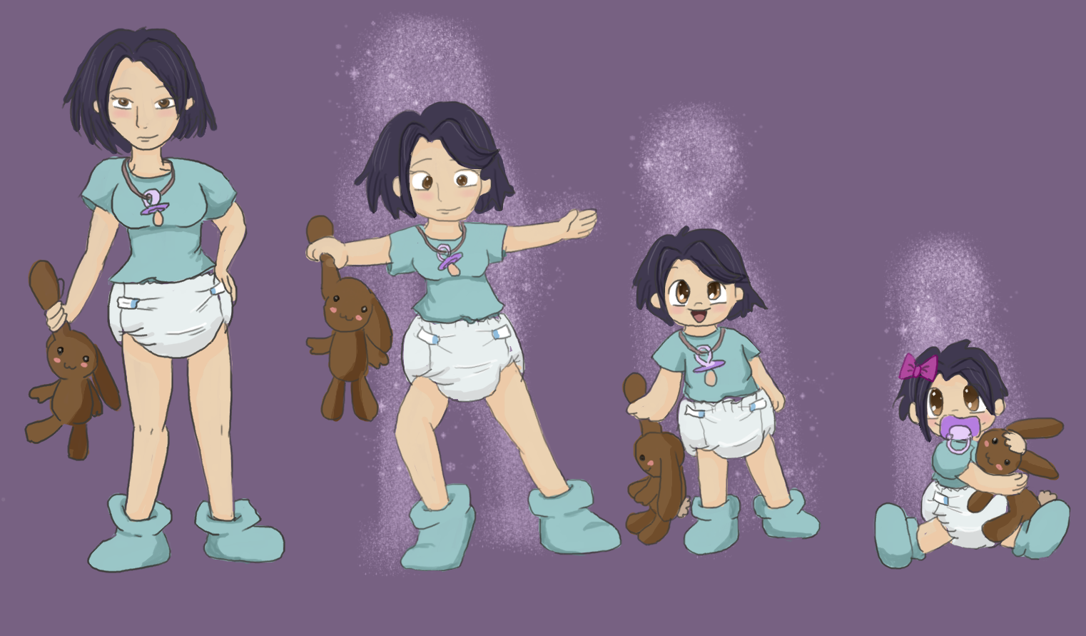 Infancy Regression Comics The Regression Of Reina By Toddlergirl by ReinaHW on DeviantArt