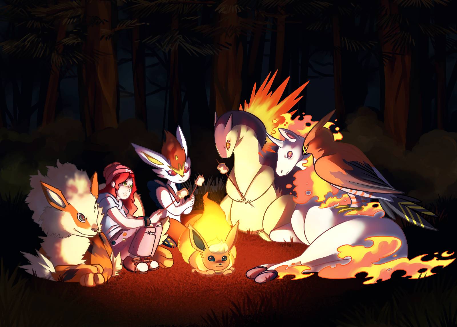 Redd Ryn Pokemon Ryn pokemon au by YumasArtStation on DeviantArt