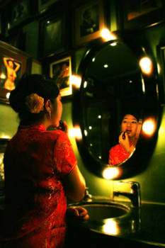 cherry in the mirror