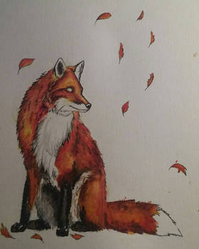 Watercolor Fox