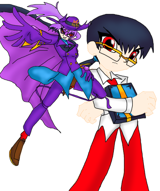 Kurei and his alter ego Darkwing Dragon